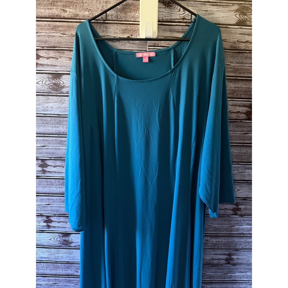 Woman Within Women's Swing Dress Size 4X Teal